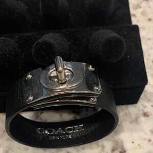 Coach Black Leather women’s Bracelet